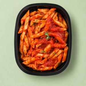 Penne or Spaghetti Arrabiata with peppers, mushrooms and olives