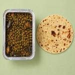 Peas and Brinjal Curry